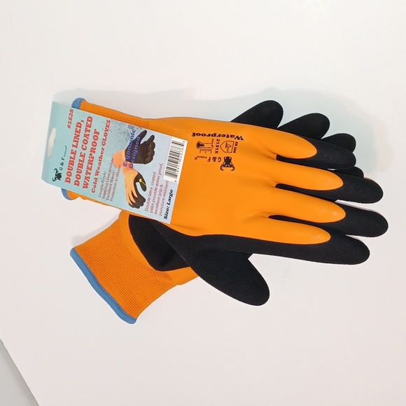 100% Waterproof and Windproof High Visibility Cold Weather Work Gloves - Picture 1 of 5